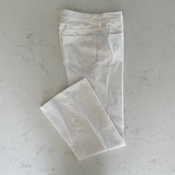 NYDJ Premium Denim Style #P1500 5 Pocket MRise Straight Leg w Flare White Sz 8P - Picture 12 of 12
